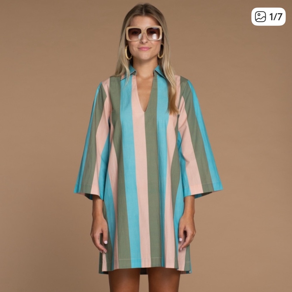 Olivia James The Label Dress‎ Striped Taylor Tunic Dress Resort Women’s Medium